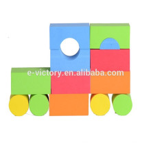 Eva educativa bloque educativo iluminar juguetes plásticos de bloque Popular infantil